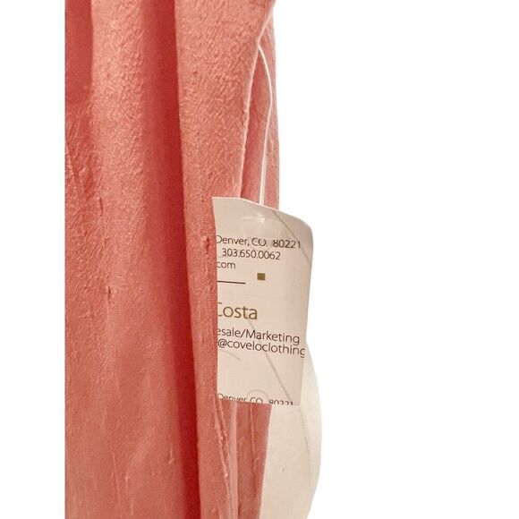 CoVelo Clothing NWT Sleeveless Diamond A-Line Maxi Dress Salmon Medium Formal - Picture 7 of 11